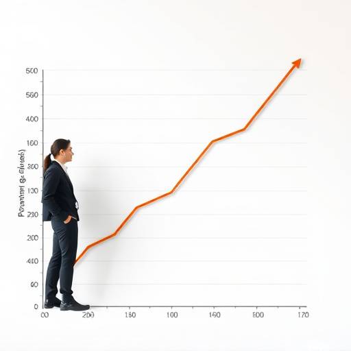 Grafico di crescita personale e professionale