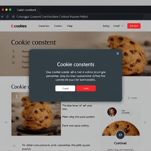 Immagine che mostra un avviso di consenso sui cookie su un sito web, con pulsanti per accettare o rifiutare i cookie.
