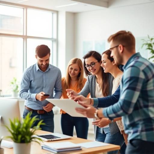 Immagine di un team di persone che collaborano a un progetto