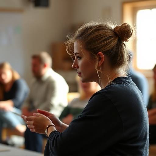 Immagine di una persona che partecipa a un workshop