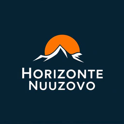 Logo di Horizonte Nuovo: una montagna stilizzata con un sole nascente